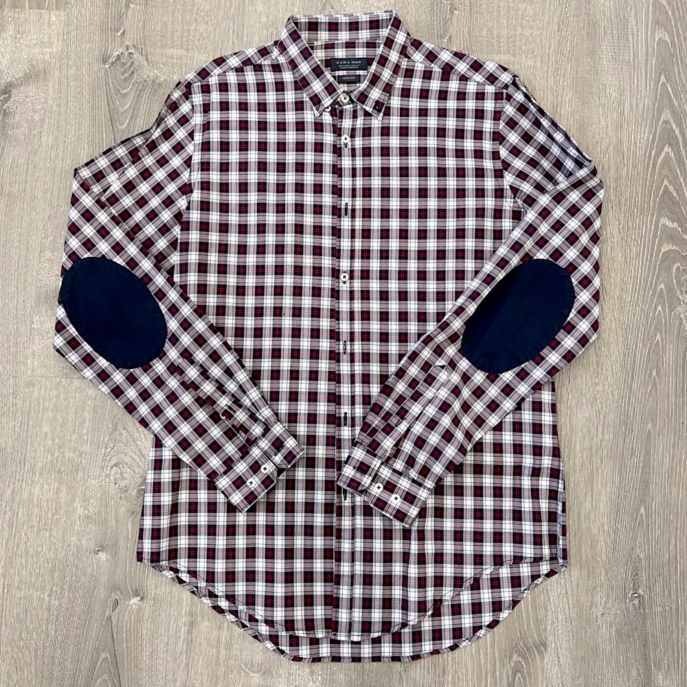 Zara Men casual button down, slim fit